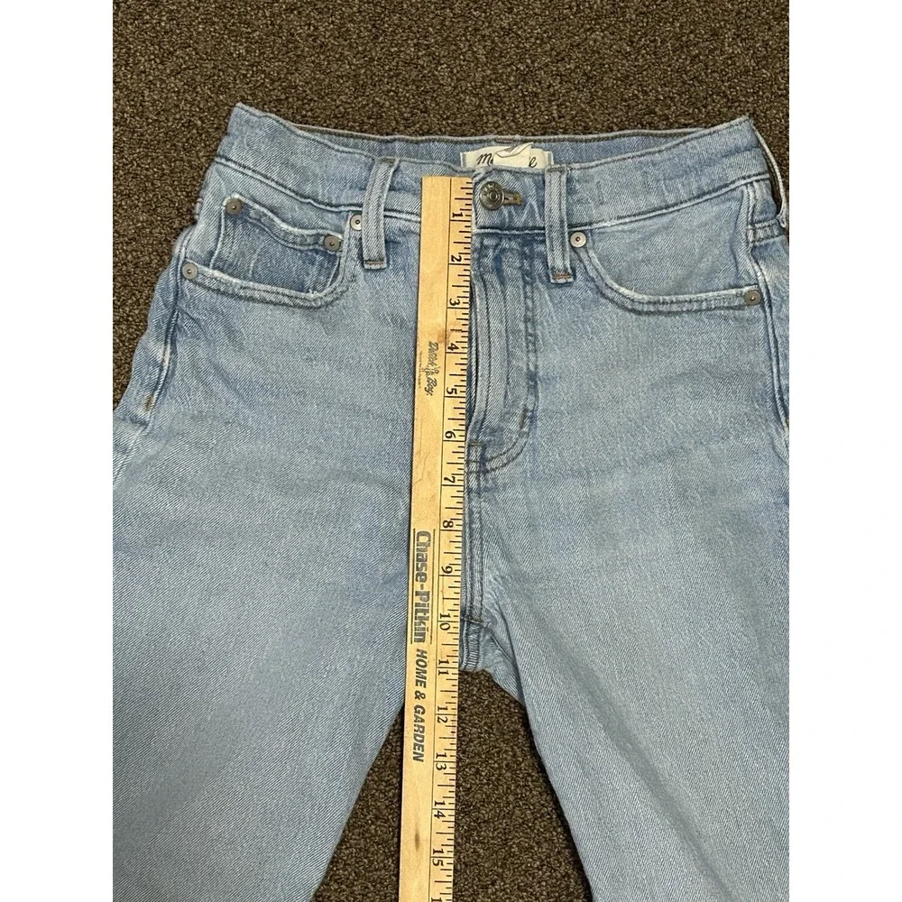 Madewell The Perfect Vintage Jean Size 25 High Rise Light Wash Tapered Leg - Picture 12 of 13